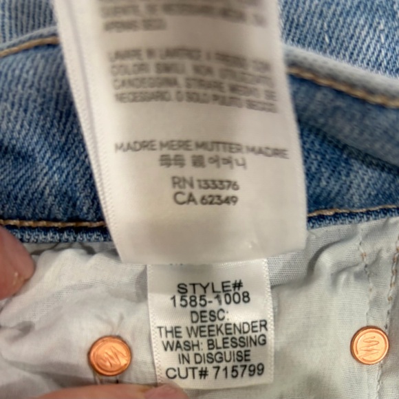 MOTHER Weekender Mid-Rise Flare Ankle Jeans -Size 24 - Picture 8 of 12